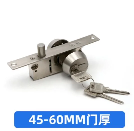 Double Cylinder Stainless Steel Floor Metal Glass Door Lock