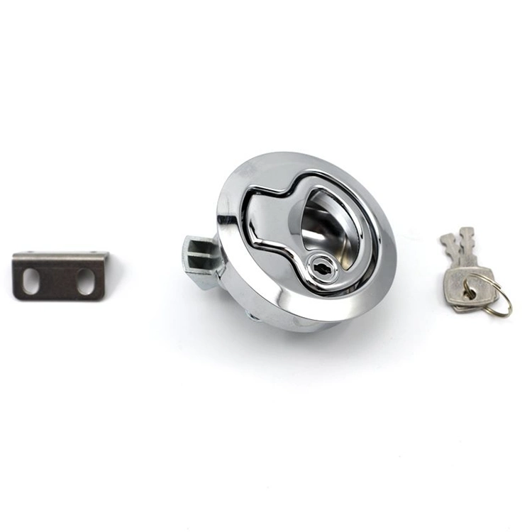 Yh9540 Zinc Alloy Round Lock Press Flat Cabinet Door Round Head Lock RV Door Lock Marine Floor Lock