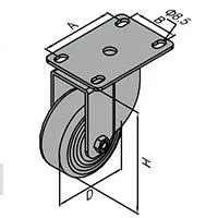 OEM Service Customized Stainless Steel PU Trolley Caster Adjustable Height Industrial Caster Trolley Wheel Heavy Duty Castor Swivel Caster with Brake